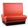 Just Chair Manufaturing 48"H Double Sided Custom Booth with Upholstered Back & Seat - JBD-UPL-48-GR1/COM 