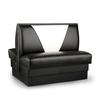 Just Chair Manufaturing 42"H Double Sided Custom Booth with Upholstered Back & Seat - JBD-UPL-42-GR1/COM 