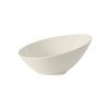 Tuxton China Inc AMU-409 AlumaTux 35oz Pearl White Ceramic Slanted Bowl - 1dz 