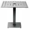 Just Chair Manufaturing JTMO-GREY-2432 Silver-Grey Aluminum 32in x 24in Outdoor Dining Table 