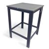 Just Chair Manufaturing PW801TT-3030-BAR Antique Gray Aluminum 30in x 30in Bar Height Table Unit 