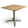 Just Chair Manufaturing PW803TT-3030 Natural Grain Aluminum 30in x 30in Dining Height Table Unit 