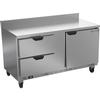 beverage-air 60in Wide Two Section Worktop Freezer With Two Drawers - WTFD60AHC-2-FIP 