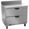 beverage-air 36in Wide Two Drawer Worktop Freezer - WTFD36AHC-2-FIP 