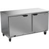 beverage-air 60in Wide 14.39cuft Two Door Worktop Freezer - WTF60AHC-FLT 
