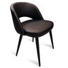 Just Chair Manufaturing U12818 Hospitality Steel Frame Side Chair w/Upholstered Bucket Seat 