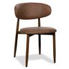 Just Chair Manufaturing U44518 Petal Steel Frame Side Chair with Curved Floating Back 