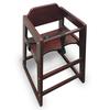 Just Chair Manufaturing W001HI-DMAH European Beechwood Dark Mahogany Finish High Chair 