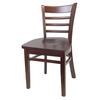 Just Chair Manufaturing Ladder Back German Beech Wood Frame Chair with Wood Seat - W20118-SS 