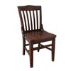 Just Chair Manufaturing W36418 Schoolhouse Slat Back German Beech Wood Frame Chair 