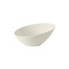 Tuxton China Inc AlumaTux 22oz Pearl White Ceramic Slant Bowl - 1dz - AMU-408 