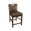 Just Chair Manufaturing W51024-EXP Walnut Frame Counter Chair with Padded Back & Spring Seat 