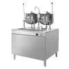 Cleveland Range 36DMK66 Direct Steam (2) 6gl Manual Tilt Kettle with Modular Base 