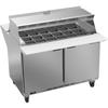 beverage-air 48in 18 Pan Dual Sided Mega Top Sandwich Salad Prep Table - SPE48HC-18M-DS 