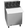 beverage-air 27in 8 Pan One Section Sandwich Salad Prep Table - SPE27HC-C-B 