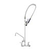 T&S Brass EverSteel 8in OC Wall Mounted Pre-Rinse Faucet with 18in Riser - S-0133-A12-BJ 