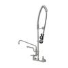 T&S Brass S-0133-U12-B Eversteel 8in Wall Mount Mixing Faucet with Add-On Faucet 