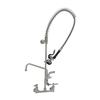 T&S Brass S-0133-U12-CR-B Eversteel 8in Wall Mount Mixing Faucet with Add-On Faucet 