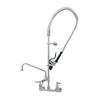 T&S Brass Eversteel Wall Mount Mixing Faucet with 12in Swing Nozzle - S-0133-12-CR-BJ 