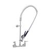 T&S Brass Eversteel Wall Mount Mixing Faucet with 18in Riser & Body - S-0133-CR-BY 