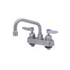 T&S Brass Eversteel 4in Deck Mount Workboard Faucet with 6in Swing Nozzle - S-1110-CR 