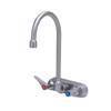 T&S Brass Eversteel Wall Mount 4in Workboard Faucet with 2.2 GPM Aerator - S-1146-CR 