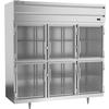 beverage-air PR3HC-1BHG 68.34cuft 6 Door Three Section Reach-In Refrigerator 