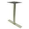 Art Marble SS10-0522H 4in x 24in Natural Stainless Steel Bar Height Table Base 