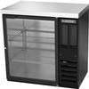 beverage-air BBN36HC-FG-B 36in One-Section Black Coated Back Bar Cabinet with Glass Door 