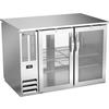 beverage-air BB48HC-FG-PT-S 48in Stainless Steel Glass Door Pass-Thru Back Bar Cabinet 