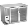 beverage-air BB48HC-FG-S 48in Stainless Steel Glass Door Back Bar Cooler with LED Lights 