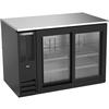 beverage-air 48in Black Coated Glass Door Back Bar Cooler with LED Lights - BB48HC-F-GS-B 