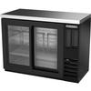 beverage-air 48in Black Coated Sliding Glass Door Back Bar Cooler - BBN48HC-F-GS-B 