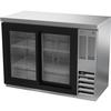 beverage-air 48in Stainless Steel Sliding Glass Door Pass-Thru Bar Cooler - BBN48HC-F-GS-S 