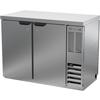 beverage-air BBN48HC-F-PT-S 48in Stainless Steel Solid Door Back Bar Cooler with LED Lights 