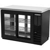 beverage-air 48in Pass-Thru Slide Door Black Coated Back Bar Cabinet - BBN48HC-F-GS-PT-B 