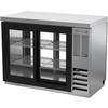 beverage-air 48in Stainless Steel Sliding Glass Door Pass-Thru Bar Cooler - BBN48HC-F-GS-PT-S 