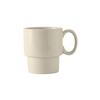 Tuxton China Inc BEM-1003 DuraTux 10oz American White/Eggshell Ceramic Mug - 2dz 
