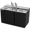 beverage-air DD58HC-1-C-B 59in Black Triple Keg Club Top Draft beer cooler 
