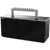 beverage-air 72in Black Four Keg Draft beer cooler with 12 Tap Tower - DD78HC-B-12T 