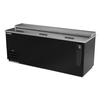 beverage-air DW79HC-B-29 Frosty Brew™ 80in Black Flat Top Sliding Lid Bottle Cooler 
