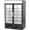 beverage-air MarketMax™ 48cuft Black Pass-Thru Refrigerator Merchandiser - MMR49HC-1-B-PT 