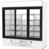 beverage-air MMR66HC-1-W MarketMax™ 75in White Glass Door Refrigerator Merchandiser 