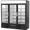 beverage-air MMRF72HC-1-B-BW MarketMax™ 75in Black Dual-Temp Glass Door Merchandiser 