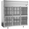 beverage-air PF3HC-1BHG 68.34cuft Three-Section Reach-In Freezer with 6 Half Doors 
