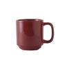 Tuxton China Inc D6M-110J DuraTux 11oz Cranberry Ceramic Gala Mug - 2dz 