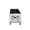 Peach Foodservice PHP-2 Countertop 2 Burner Gas Hotplate - 60k BTU 