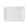 Tuxton China Inc ABU-550 Napa 8in x 5.5in Pearl White Rectangular Ceramic Plate - 1dz 