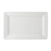 Tuxton China Inc ABU-551 Napa 11in x 7in Pearl White Rectangular Ceramic Plate - 1dz 