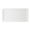 Tuxton China Inc ABU-552 Napa 15.5in x 8in Pearl White Rectangular Ceramic Plate - 6 EA 